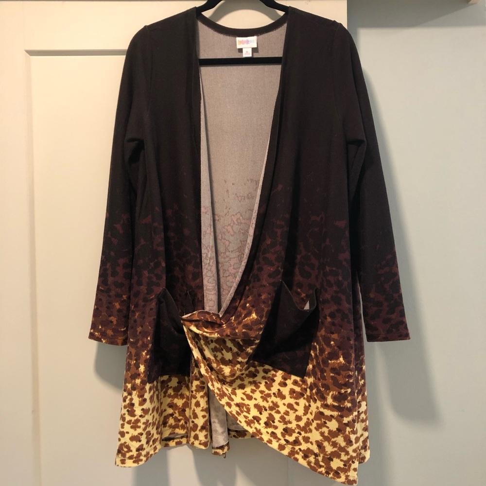 LuLaRoe Caroline Cardigan Size Medium ~> 10-12